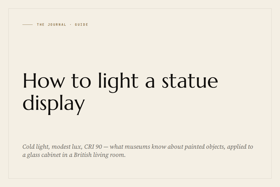 The Journal: How to light a statue display
