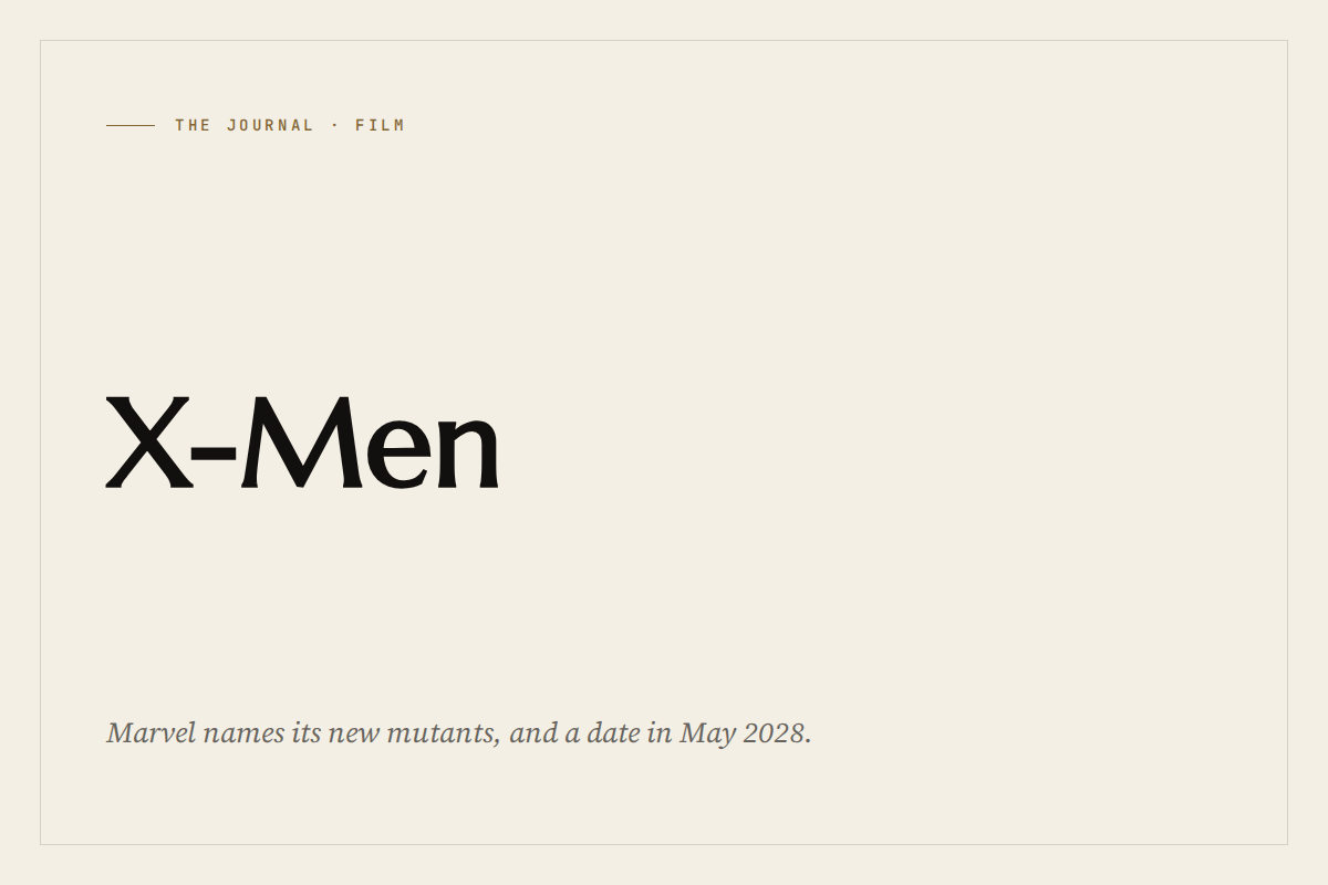 The Journal: X-Men