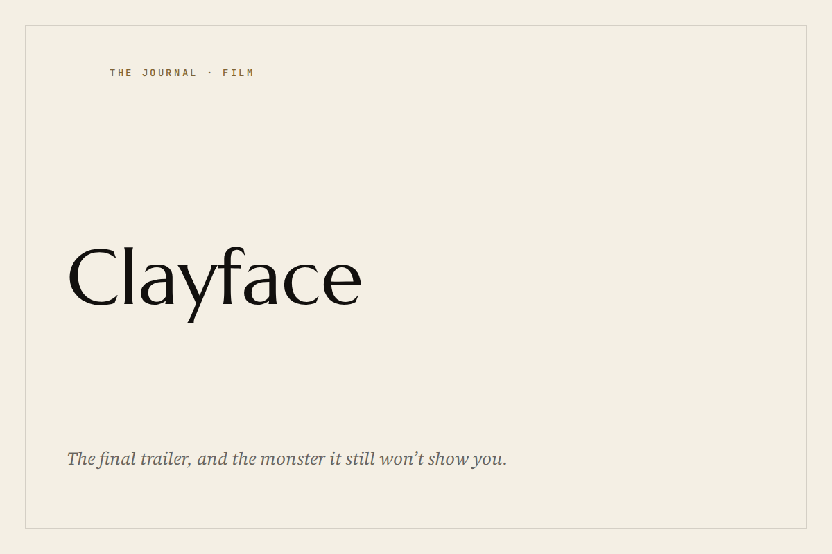 The Journal: Clayface