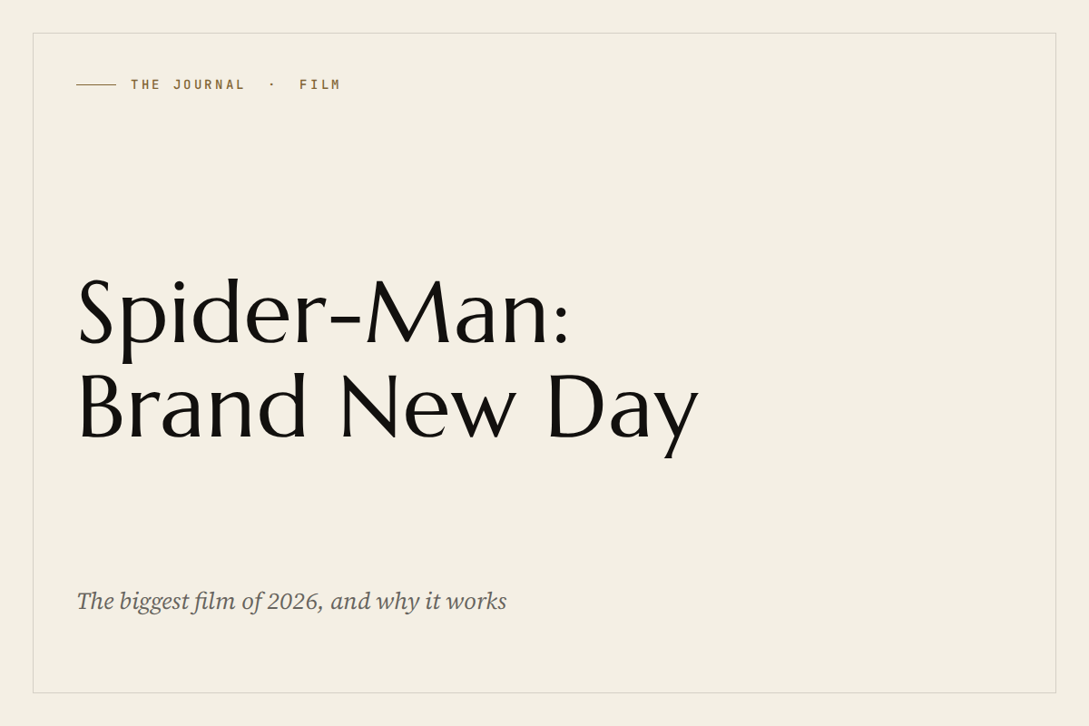 The Journal: Spider-Man: Brand New Day