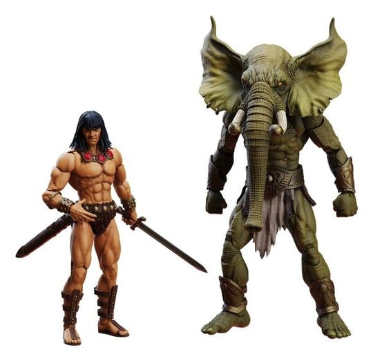 Conan the Barbarian Epic H.A.C.K.S. Action Figures The Tower of the Elephant Set: Young Conan and Yag Kosha