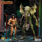 Conan the Barbarian Epic H.A.C.K.S. Action Figures The Tower of the Elephant Set: Young Conan and Yag Kosha