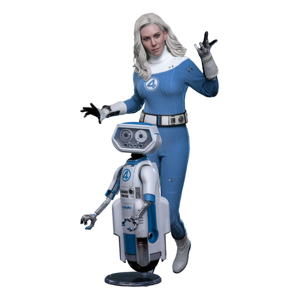 The Fantastic Four: First Steps Movie Masterpiece Action Figure 2-Pack 1/6 Invisible Woman & H.E.R.B.I.E. 28 cm