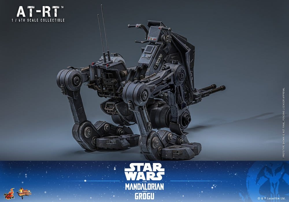 Star Wars: The Mandalorian & Grogu Movie Masterpiece Action Figure Set 1/6 Imperial Remnant AT-RT Driver & AT-RT 60 cm