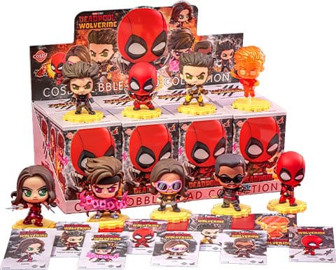 Deadpool & Wolverine Cosbi Mini Figures 9 cm Series 2 Blind Box Display (8)