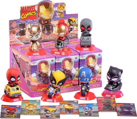 Marvel Cosbi Rider Mini Figures 9 cm Blind Box Display (6)