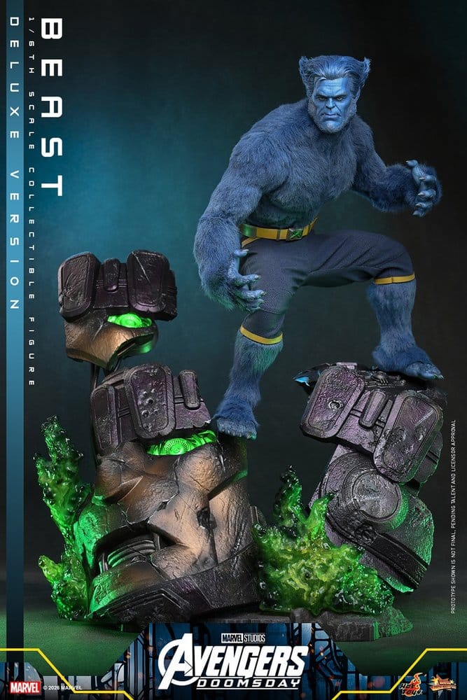 Marvel X-Men Movie Masterpiece Action Figure 1/6 Beast (Deluxe Version) 33 cm, view 3