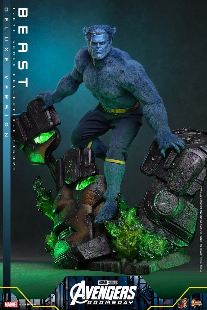 Marvel X-Men Movie Masterpiece Action Figure 1/6 Beast (Deluxe Version) 33 cm, view 4