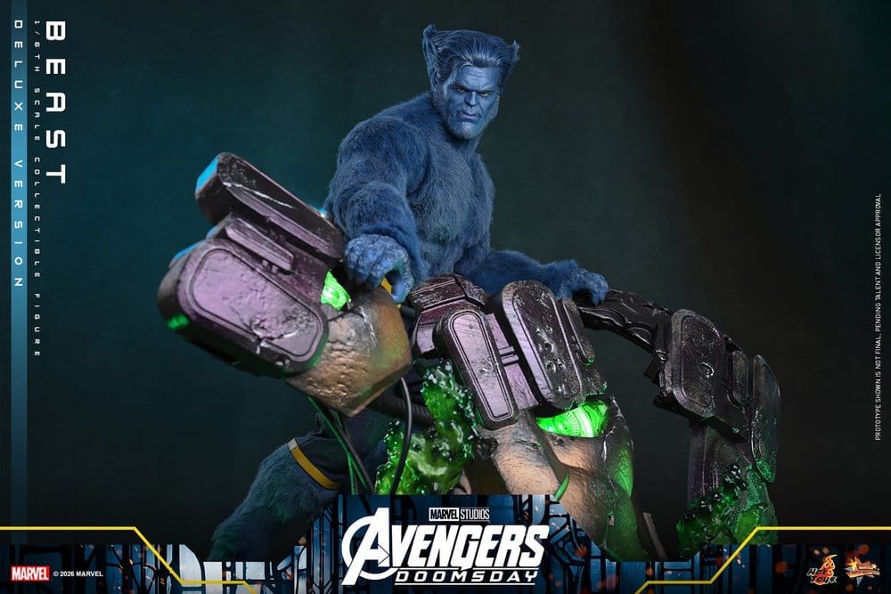 Marvel X-Men Movie Masterpiece Action Figure 1/6 Beast (Deluxe Version) 33 cm, view 5