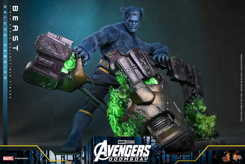Marvel X-Men Movie Masterpiece Action Figure 1/6 Beast (Deluxe Version) 33 cm, view 7