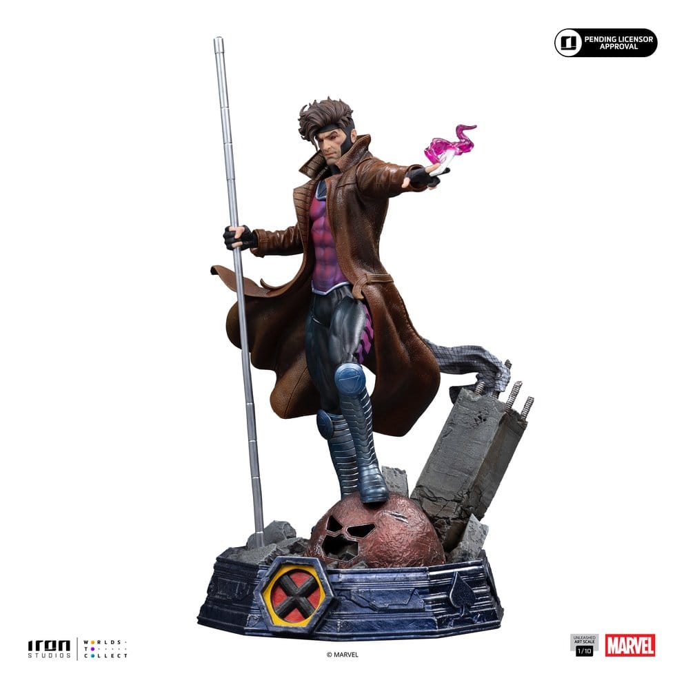 Marvel Gambit Unleashed Art Scale Statue 1/10 Gambit 28 cm, view 3