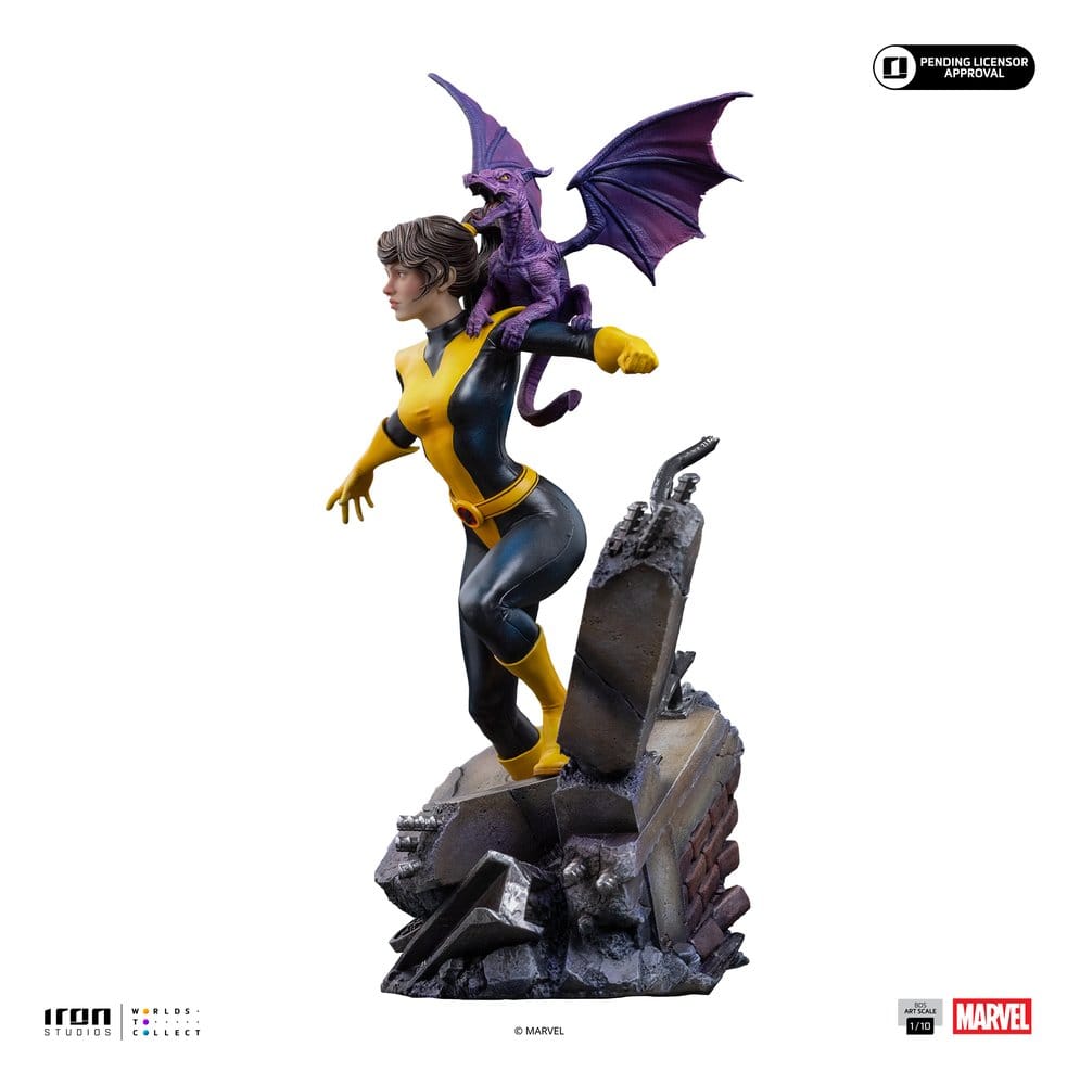 Marvel Kitty Pride & Lockheed X-Men Comics BDS Art Scale Statue 1/10 Kitty Pride & Lockheed 24 cm, view 2