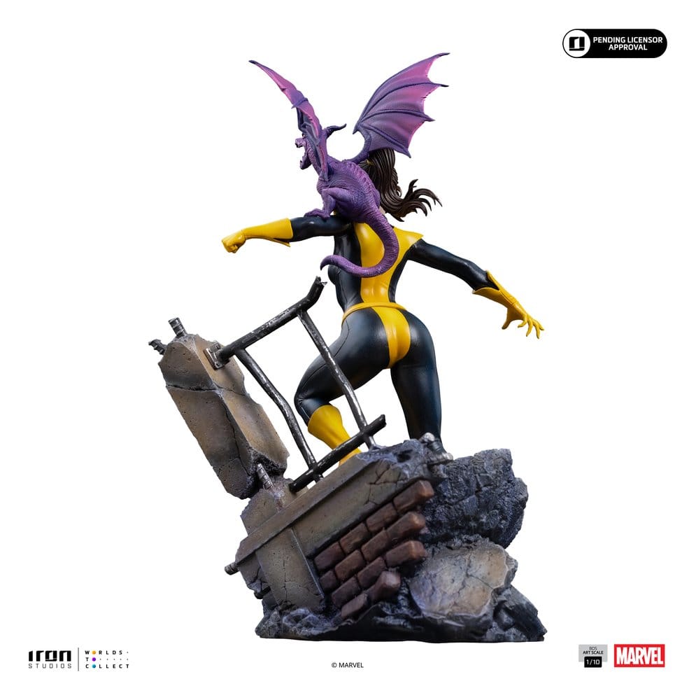 Marvel Kitty Pride & Lockheed X-Men Comics BDS Art Scale Statue 1/10 Kitty Pride & Lockheed 24 cm, view 3