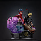 Miraculous Deluxe Art Scale Statue 1/10 Lady Bug and Cat Noir Signed Edition 23 cm