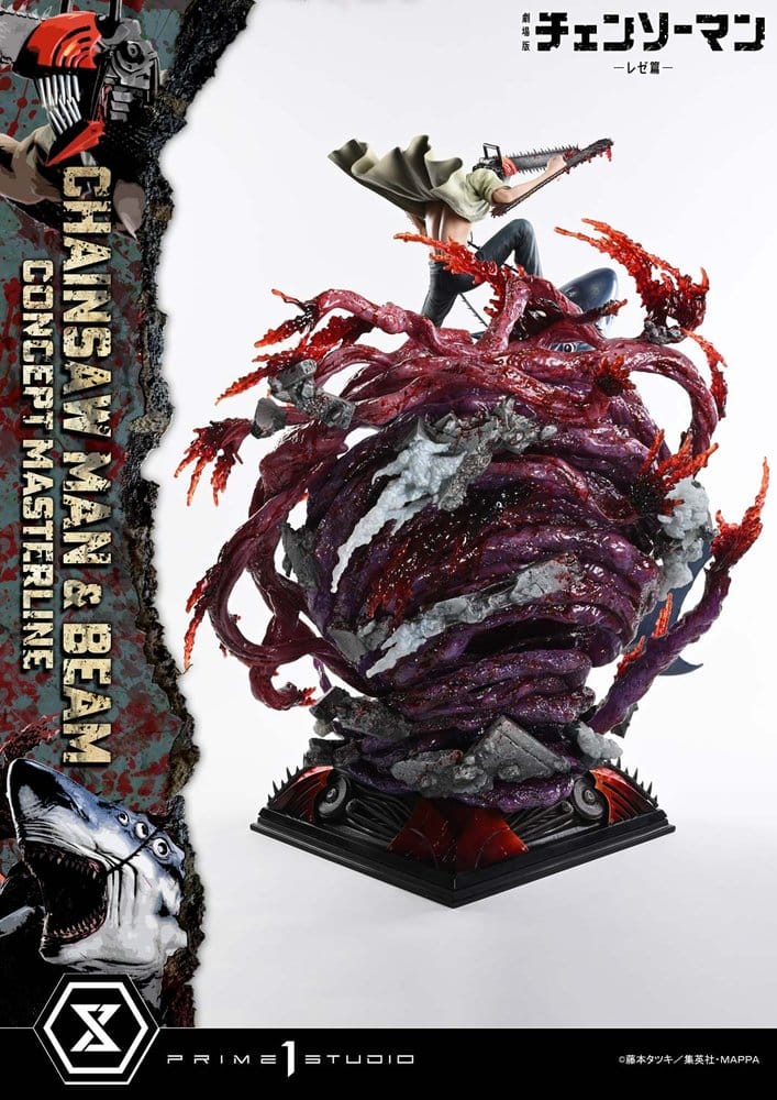 Chainsaw Man Concept Masterline Series Statue 1/6 Chainsaw Man & Beam 73 cm, view 10