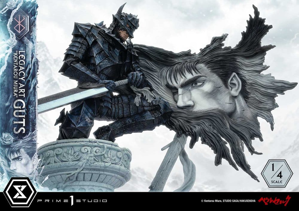 Berserk Legacy Art "Kentarou Miura" Statue 1/4 Guts 74 cm, view 12