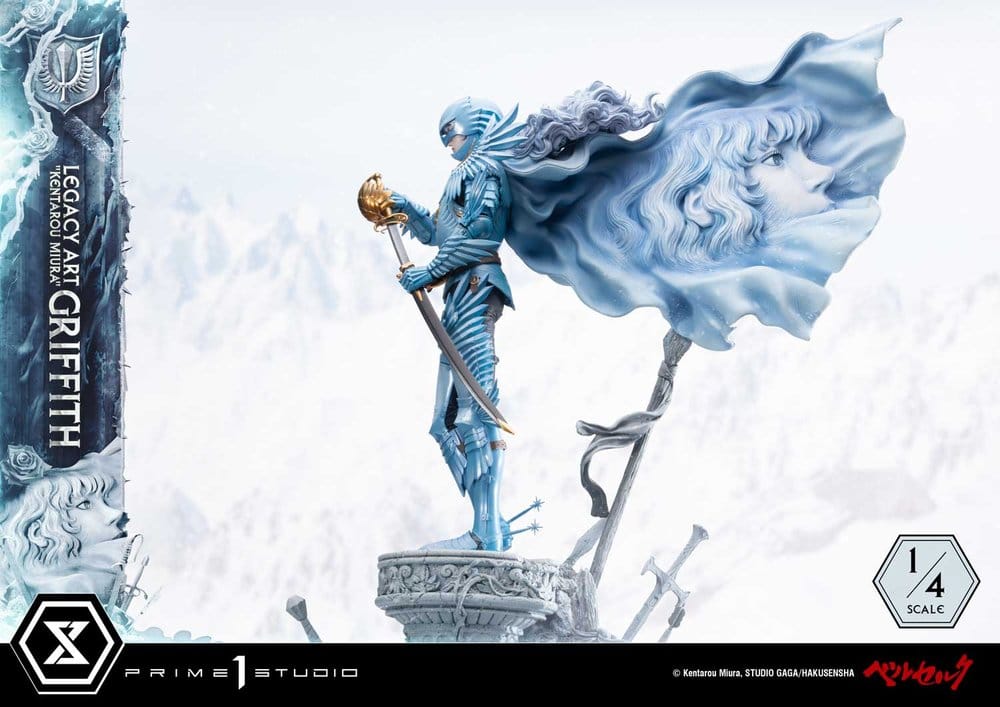 Berserk Legacy Art "Kentarou Miura" Statue 1/4 Griffith 93 cm, view 5