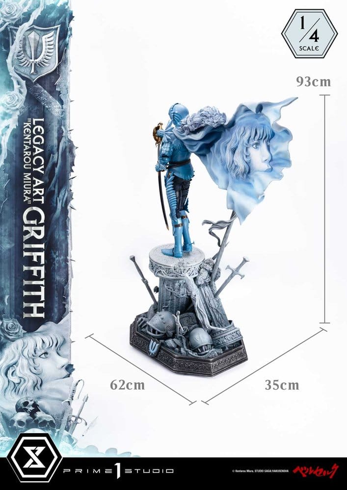 Berserk Legacy Art "Kentarou Miura" Statue 1/4 Griffith 93 cm, view 7