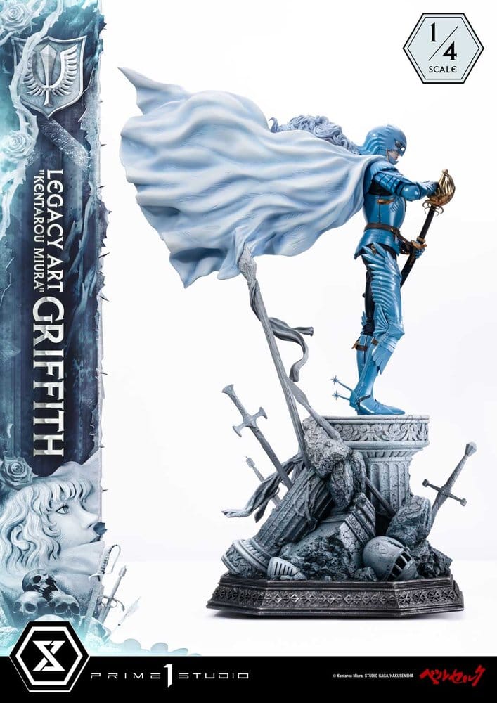 Berserk Legacy Art "Kentarou Miura" Statue 1/4 Griffith 93 cm, view 9