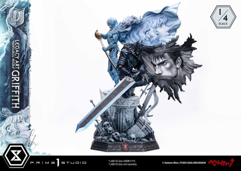 Berserk Legacy Art "Kentarou Miura" Statue 1/4 Griffith 93 cm, view 12