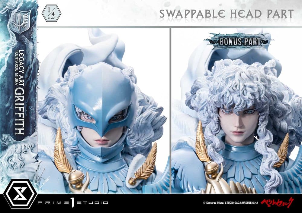 Berserk Legacy Art "Kentarou Miura" Statue 1/4 Griffith Bonus Version 93 cm, view 4