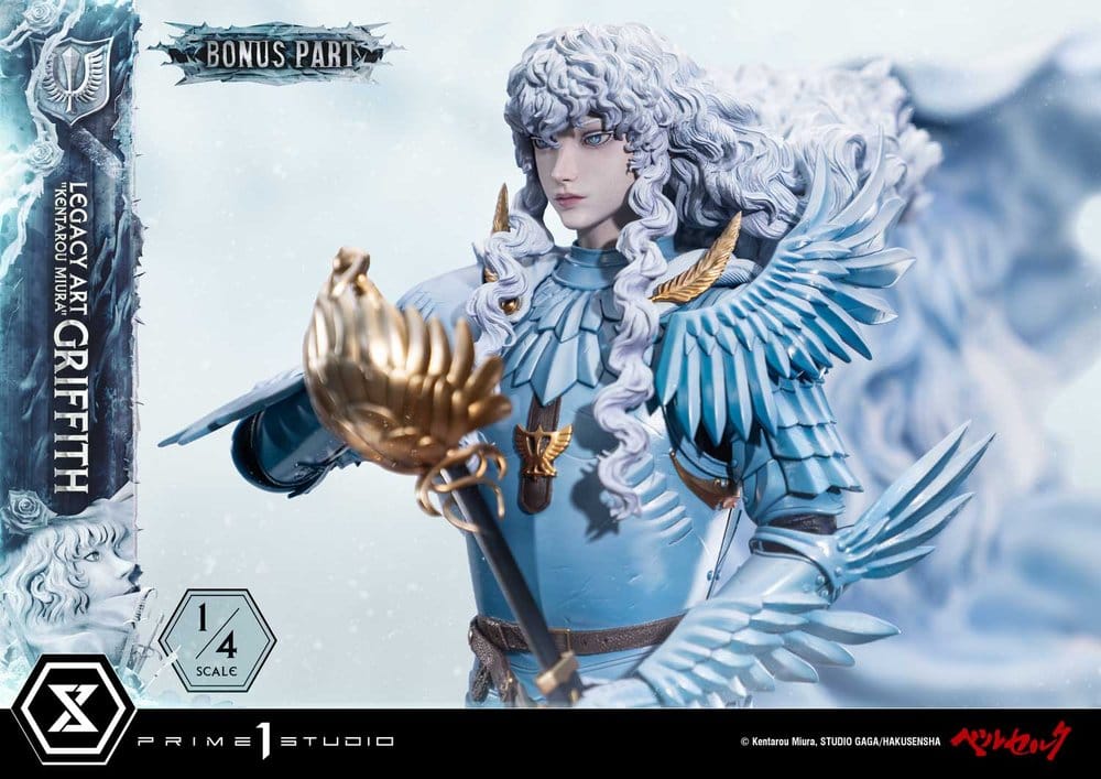 Berserk Legacy Art "Kentarou Miura" Statue 1/4 Griffith Bonus Version 93 cm, view 5
