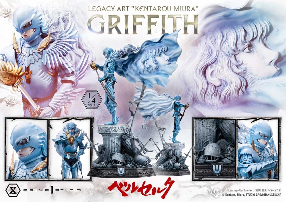 Berserk Legacy Art "Kentarou Miura" Statue 1/4 Griffith Bonus Version 93 cm, view 11