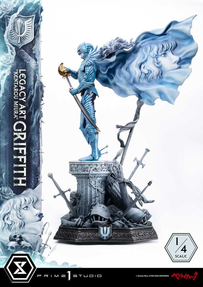 Berserk Legacy Art "Kentarou Miura" Statue 1/4 Griffith Bonus Version 93 cm, view 12