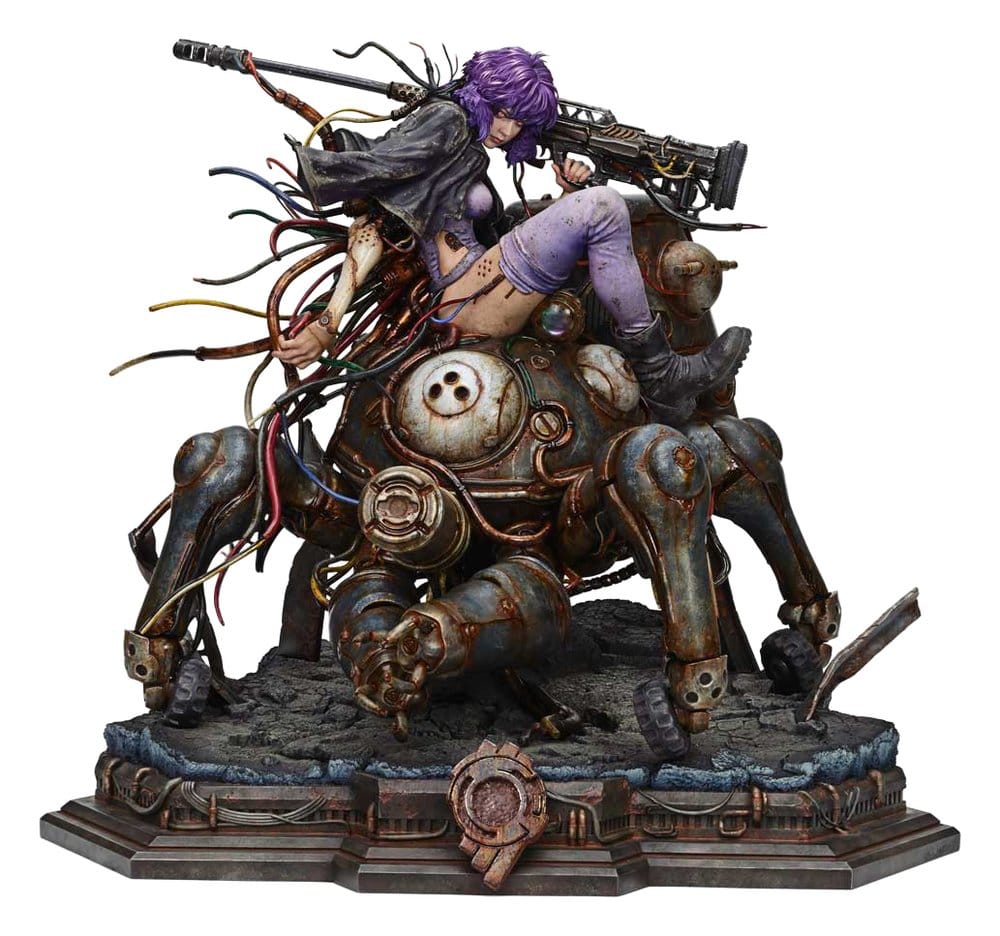 Ghost in the Shell Stand Alone Complex The Legend of Beauty and the Beast Statue 1/4 Motoko Kusanagi & Tachikoma Character color Art by Entei Ryu Bonus Version 53 cm