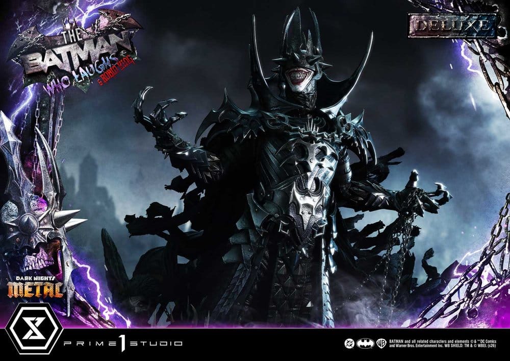 DC Comics Museum Masterline Statue 1/3 Dark Nights: Death Metal The Batman Who Laughs & Robin King DX Bonus 85 cm