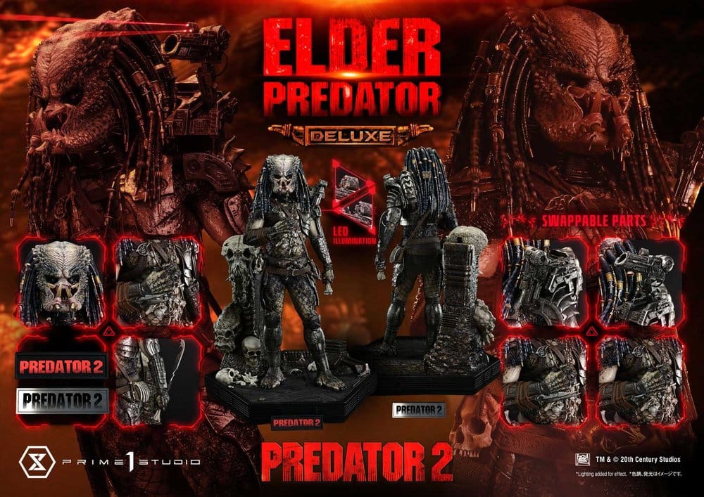 Predator 2 (Film) Museum Masterline Statue 1/3 Elder Predator Deluxe Version 94 cm, view 8