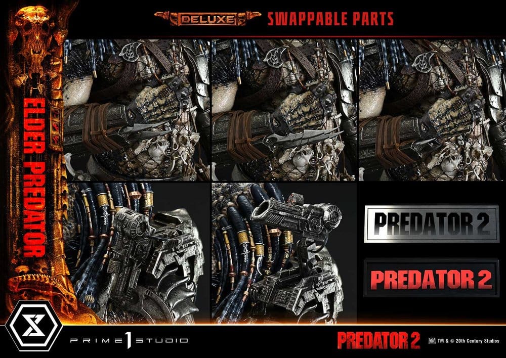 Predator 2 (Film) Museum Masterline Statue 1/3 Elder Predator Deluxe Version 94 cm, view 9