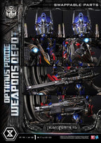 Transformers: Dark of the Moon (Film) Museum Masterline Statue Optimus Prime Weapons Depot 127 cm