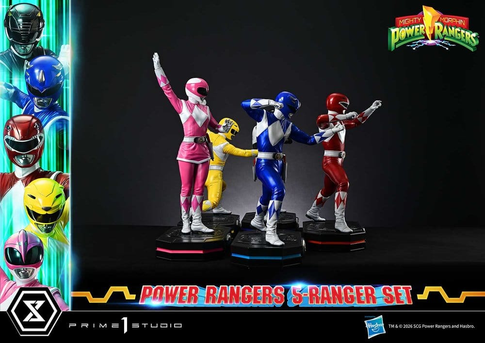 Mighty Morphin Power Rangers Premium Masterline Set of 5 Statues 1/4 57 cm