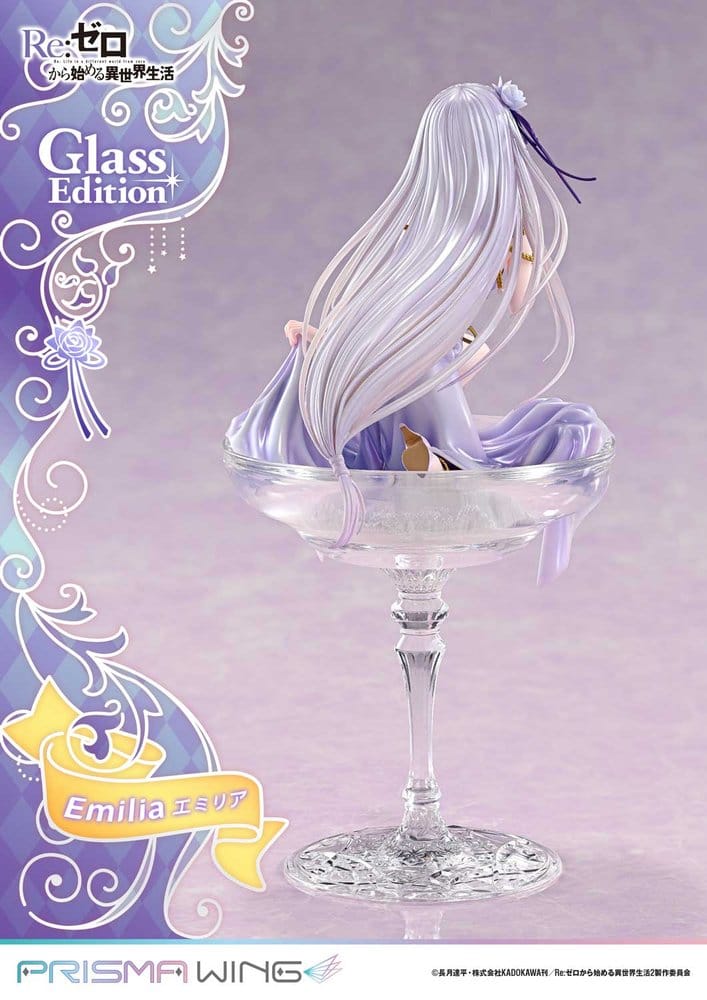 Re:Zero Prisma Wing Statue 1/7 Emilia Glass Edition 29 cm, view 9