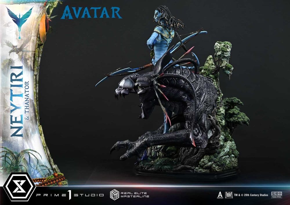 Avatar (Film) Real Elite Masterline Series Statue 1/4 Neytiri & Thanator 75 cm