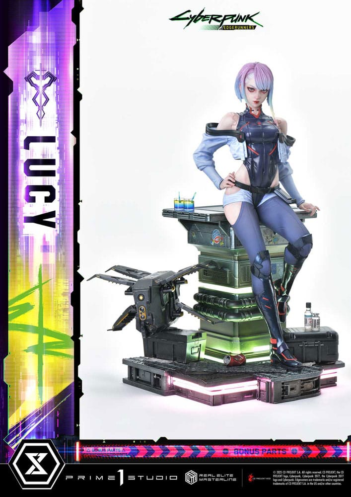 Cyberpunk: Edgerunners Real Elite Masterline Series Statue 1/4 Deluxe Bonus Version 50 cm