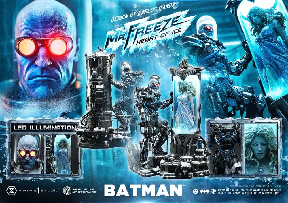 DC Comics Real Elite Masterline Series Statue 1/3 Batman (Comics) Mr. Freeze Heart of Ice (Design by Carlos D'Anda) 82 cm, view 5