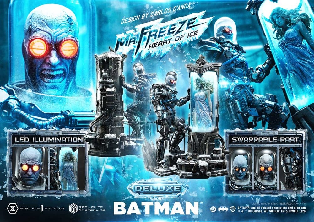 DC Comics Real Elite Masterline Series Statue 1/3 Batman (Comics) Mr. Freeze Heart of Ice (Design by Carlos D'Anda) Deluxe Version 82 cm, view 7