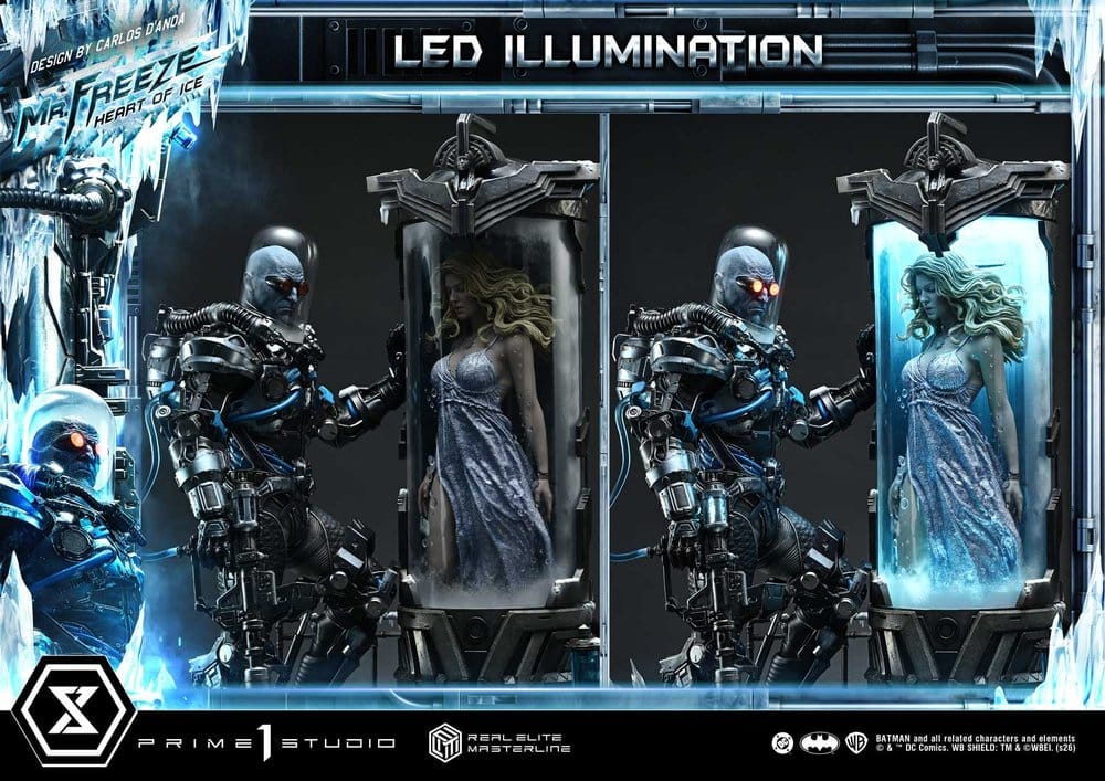 DC Comics Real Elite Masterline Series Statue 1/3 Batman (Comics) Mr. Freeze Heart of Ice (Design by Carlos D'Anda) Deluxe Version 82 cm, view 8