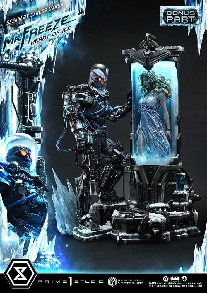 DC Comics Real Elite Masterline Series Statue 1/3 Batman (Comics) Mr. Freeze Heart of Ice (Design by Carlos D'Anda) Deluxe Bonus Version 82 cm by Prime 1 Studio