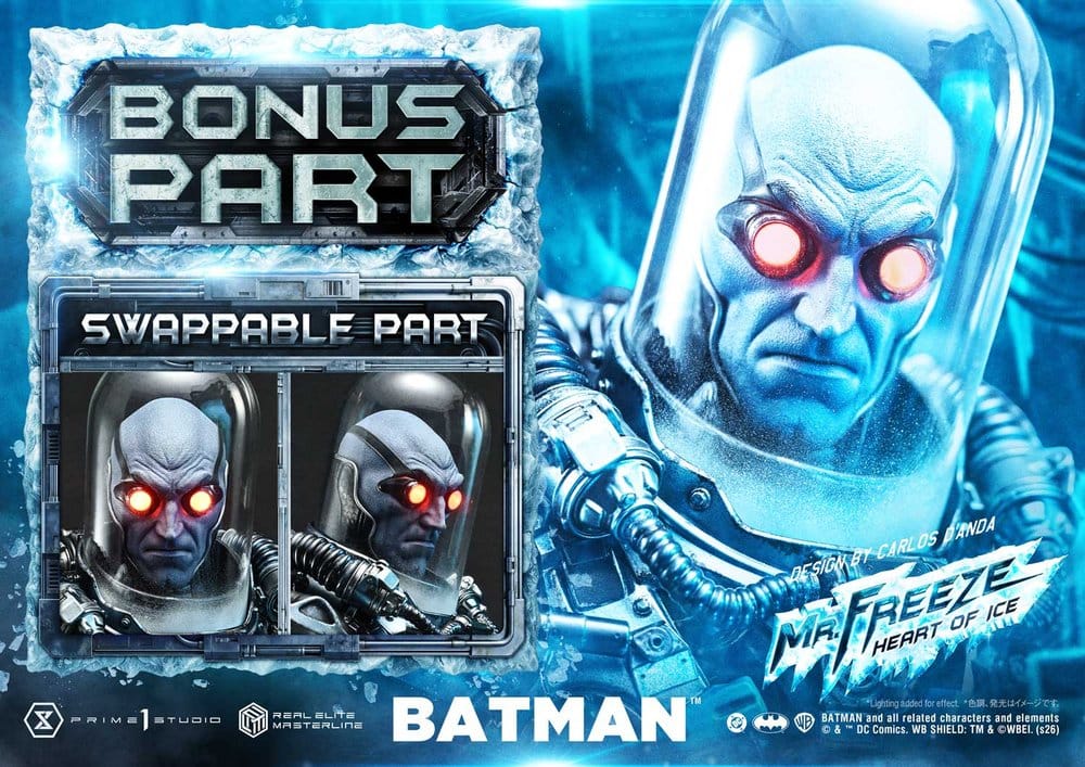 DC Comics Real Elite Masterline Series Statue 1/3 Batman (Comics) Mr. Freeze Heart of Ice (Design by Carlos D'Anda) Deluxe Bonus Version 82 cm, view 2