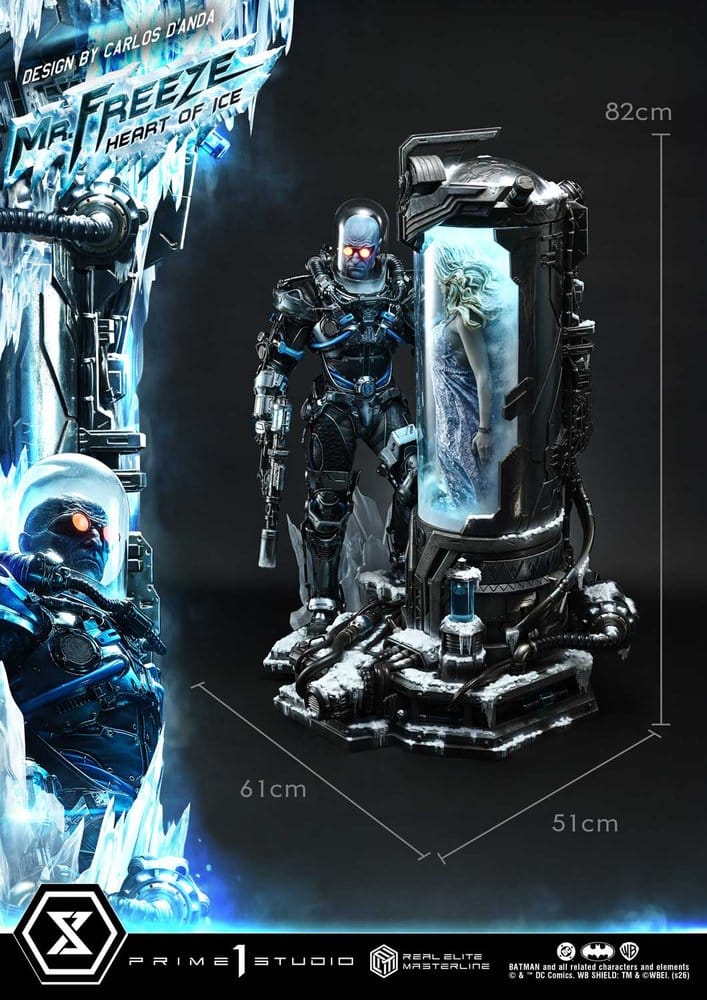 DC Comics Real Elite Masterline Series Statue 1/3 Batman (Comics) Mr. Freeze Heart of Ice (Design by Carlos D'Anda) Deluxe Bonus Version 82 cm, view 12