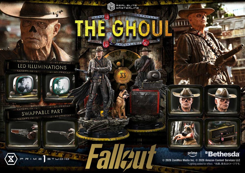 Fallout (TV Series) Real Elite Masterline Series Statue 1/4 The Ghoul 64 cm