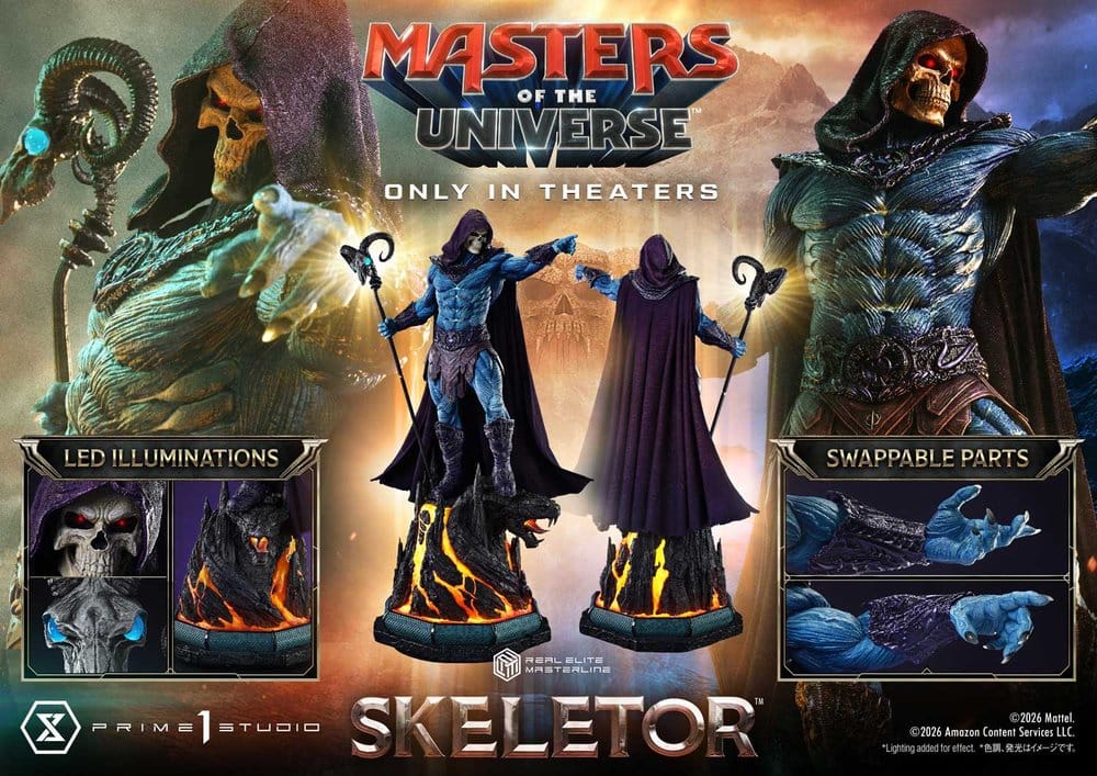 Masters of the Universe (2026 Film) Real Elite Masterline Series Statue 1/3 Skeletor 95 cm