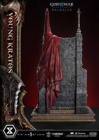 Throne Legacy God of War Series Statue 1/3 Ragnarok Young Thyself Kratos 91 cm