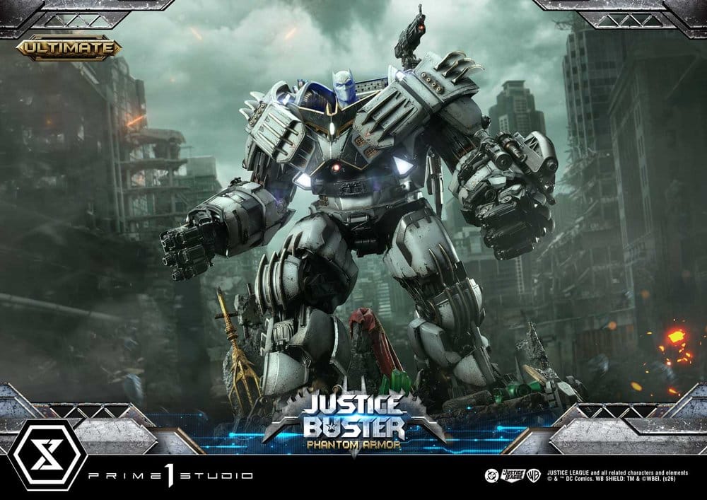 DC Comics Ultimate Museum Masterline Statue Justice Buster: Phantom Armor (Design By Josh Nizzi) Ultimate Bonus Version 88 cm, view 9