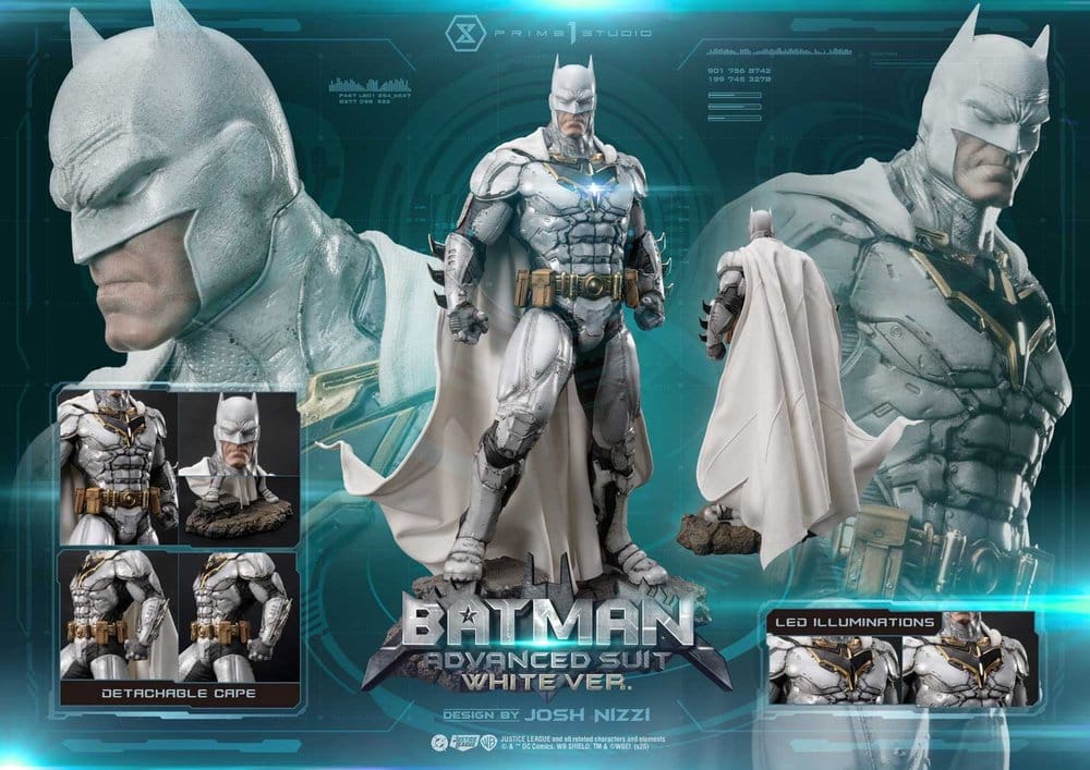 DC Comics Ultimate Museum Masterline Statue Batman Advanced Suit White Version (Design By Josh Nizzi) 51 cm, view 12