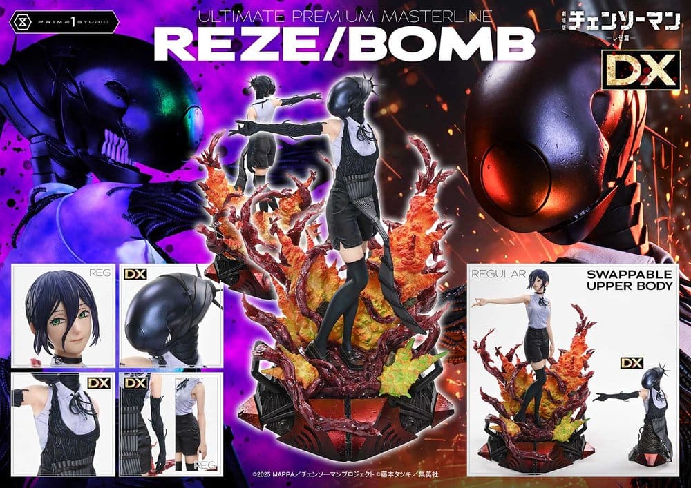 Chainsaw Man Ultimate Premium Masterline Series Statue 1/4 The Movie: Reze Arc REZE/BOMB DX Bonus Version 56 cm, view 4