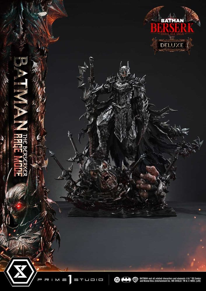 DC Comics Ultimate Premium Masterline Series Statue 1/4 Batman (Comics) Batman: The Berserker Rage Mode Deluxe Version 93 cm